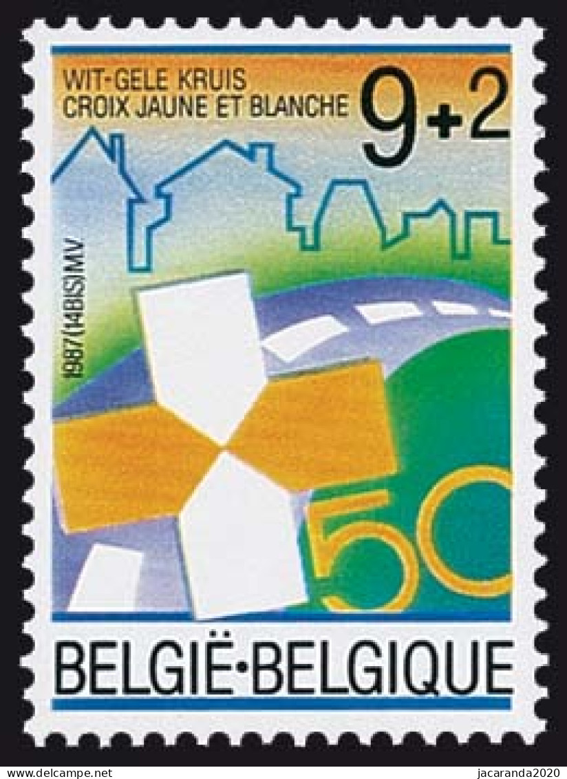 België 2270 - Wit-Gele Kruis - Croix Jaune Et Blanche - Nuevos
