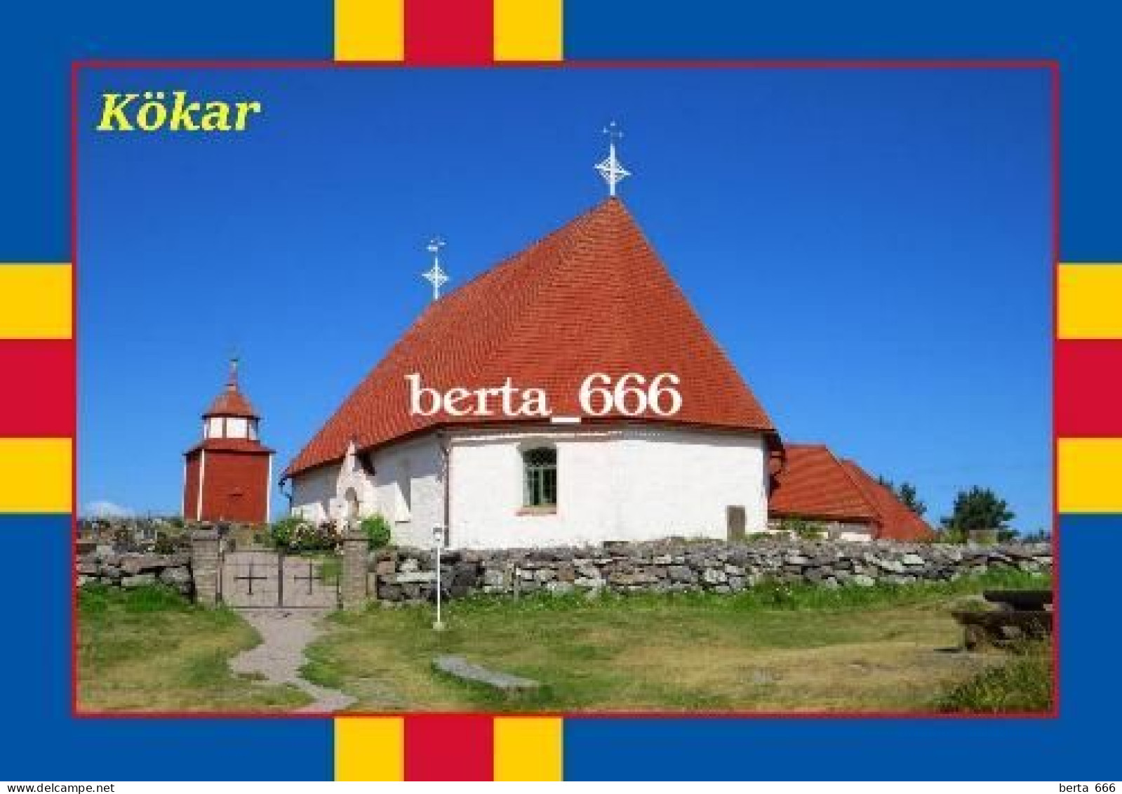 Aland Islands Kokar Church New Postcard - Finnland