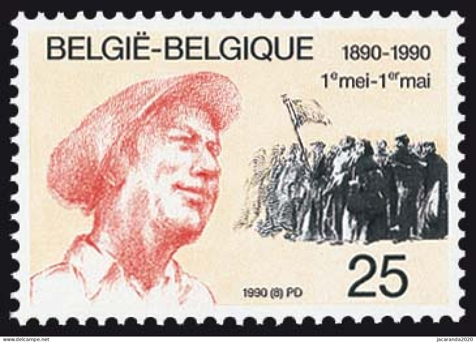 België 2366 - 100 Jaar 1 Mei - Internationale Dag Van De Arbeid - Unused Stamps
