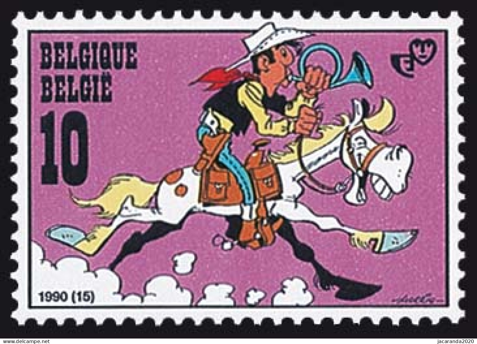 België 2390 - Jeugdfilatelie - Strips - BD - Comics - Lucky Luke En Zijn Paard Jolly Jumper - Morris - Unused Stamps