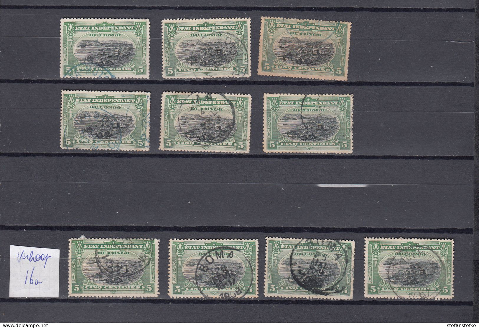 Congo Belge : Ocb Nr:  16 + 16a Lot  (zie Scan) - Used Stamps