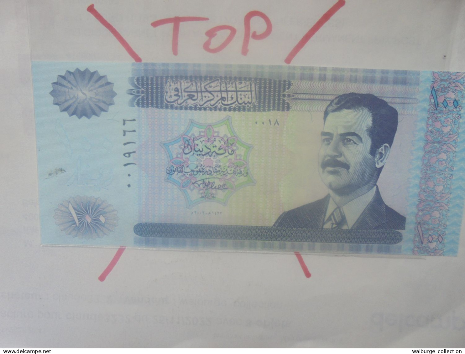 IRAQ 100 DINARS 2002 Neuf (B.33) - Irak