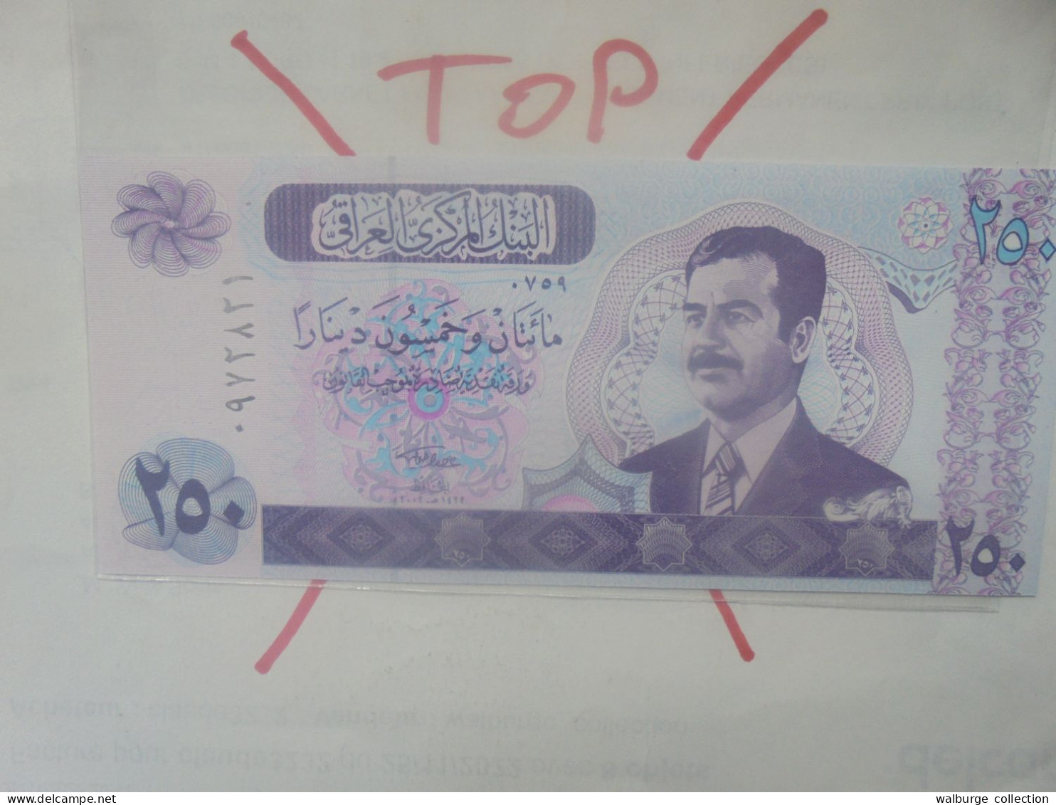IRAQ 250 DINARS 2002 Neuf (B.33) - Irak