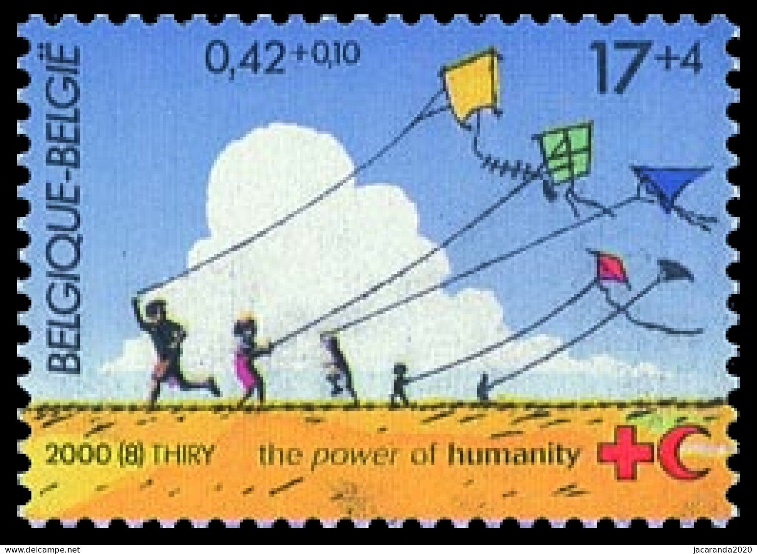 België 2895 - Rode Kruis - Croix-Rouge - Vliegers - Cerfs-volants - Rode Halve Maanbeweging - Unused Stamps