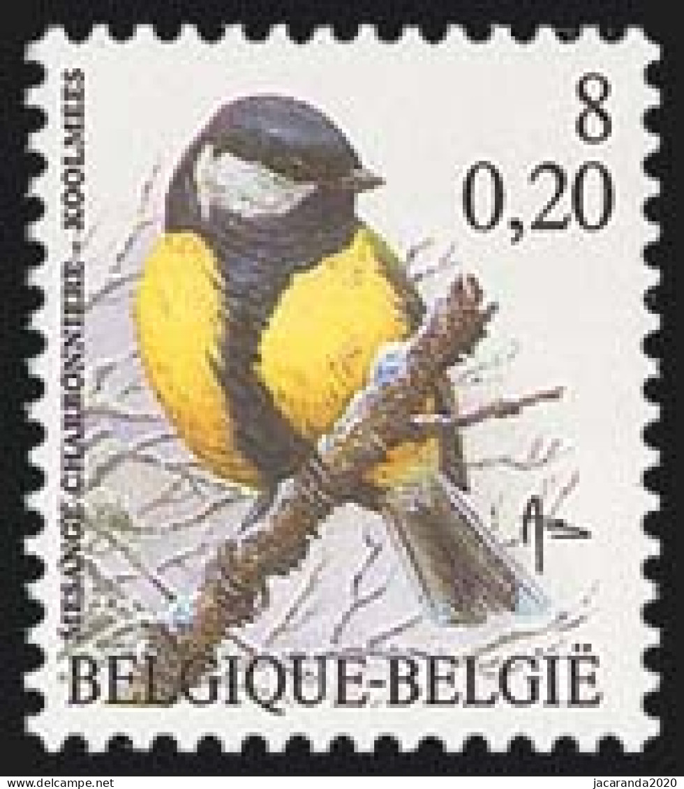 België 2966 - Koolmees - Mésange Charbonnière - Ongebruikt