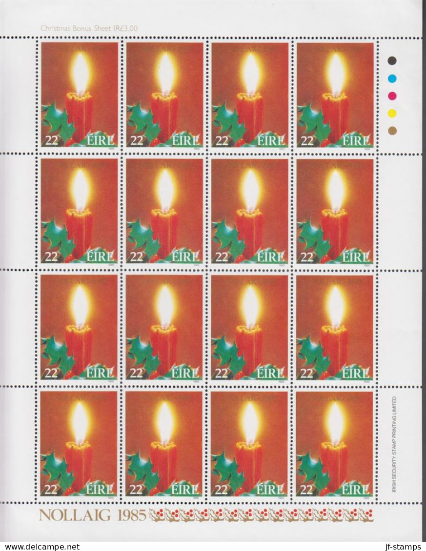 1985. EIRE.  NOLLAIG Sheet With 16 Stamps. Never Hinged.  - JF520327 - Unused Stamps