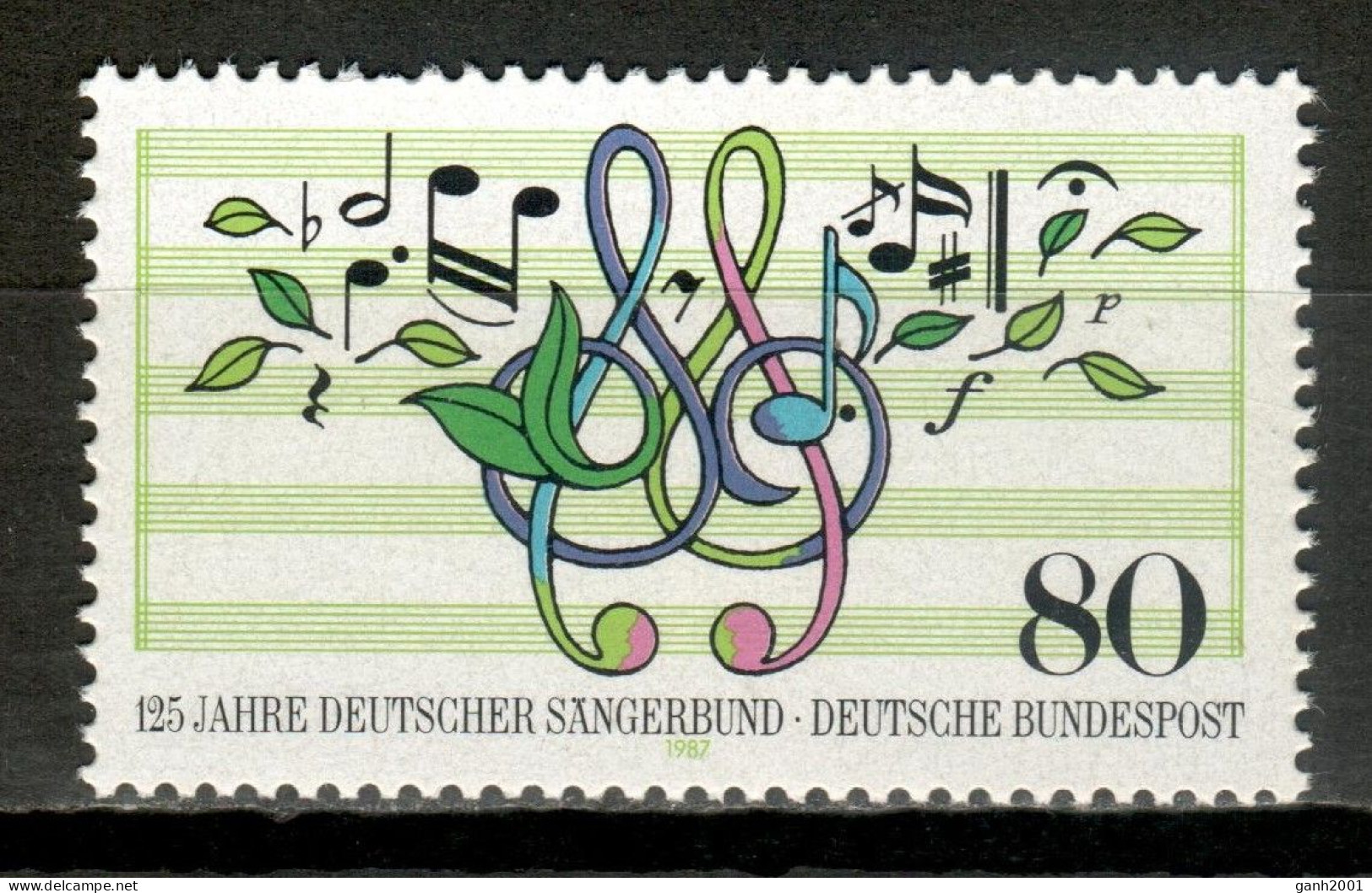 Germany 1987 Alemania / Music MNH Música Musik / Lk34  18-39 - Musique