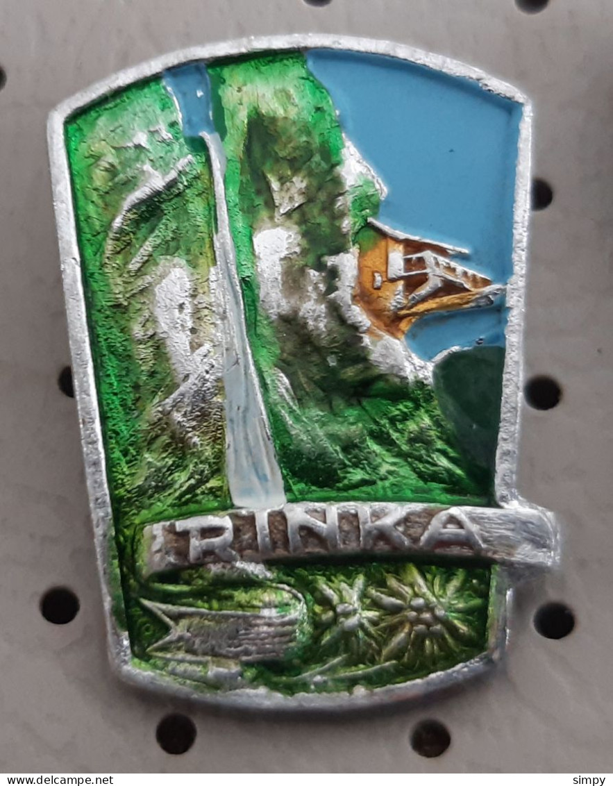 Waterfall RINKA Alpinism, Mountaineering Slovenia Pin - Alpinisme