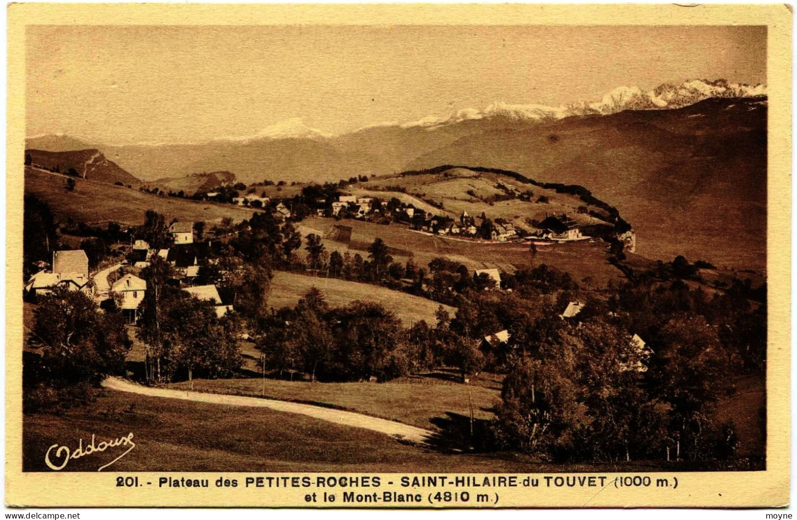 11- 3040 - Isére - St HILAIRE Du TOUVET - Plateau Des Petites Roches - Signée  Oddoux 201 - Saint-Hilaire-du-Touvet