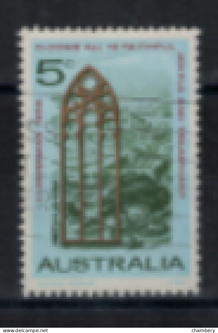 Australie - "Noël : Fenêtre D'église Et Vue De Bethléem" - T. Oblitéré N° 379 De 1968 - Used Stamps