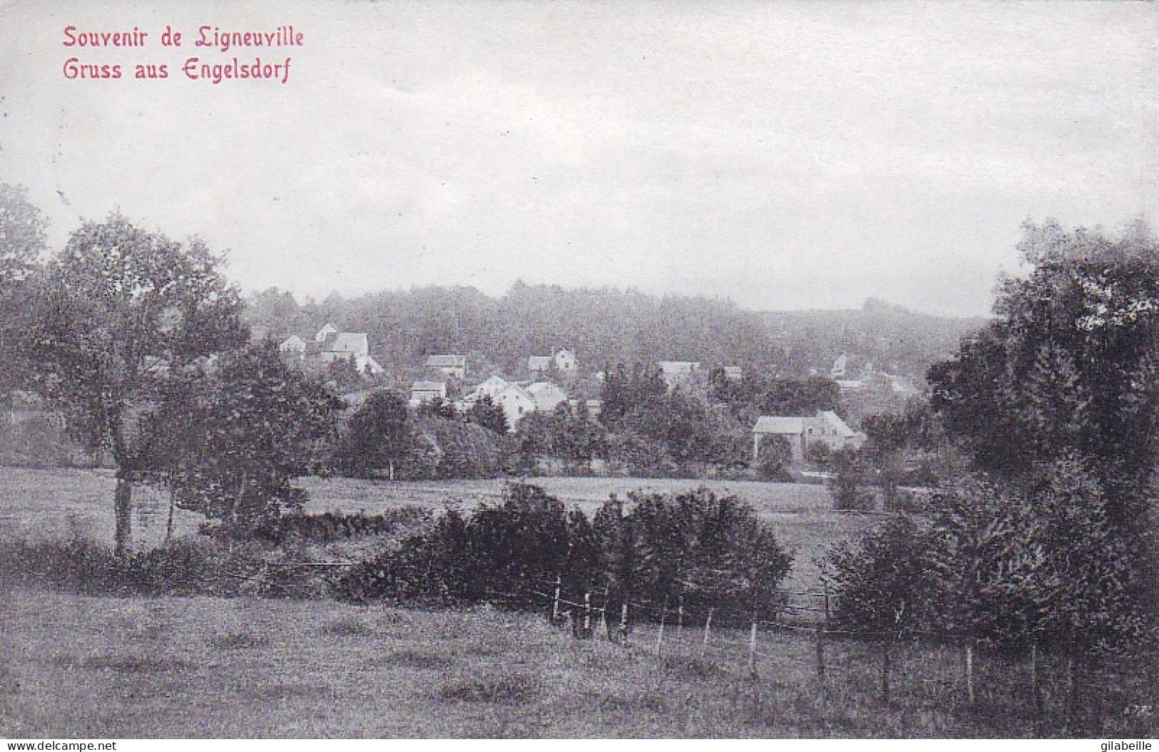 Malmedy - Gruss Aus Engelsdorf - Souvenir De Ligneuville   - Malmedy