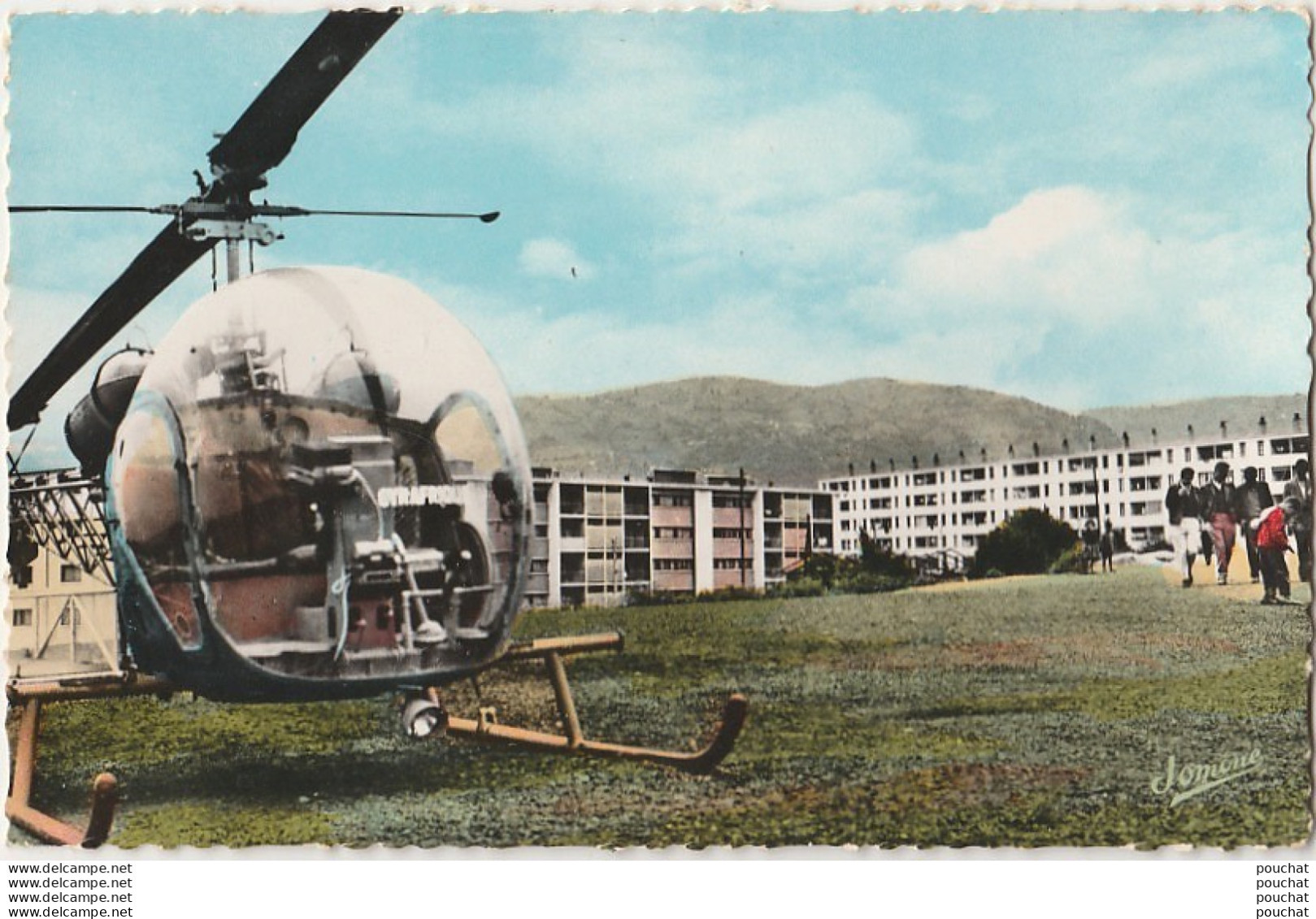 T21- TIZI OUZU (KABYLIE) LES H. L. M. - ( LES CITES - HELICOPTERE -  2 SCANS ) - Tizi Ouzou