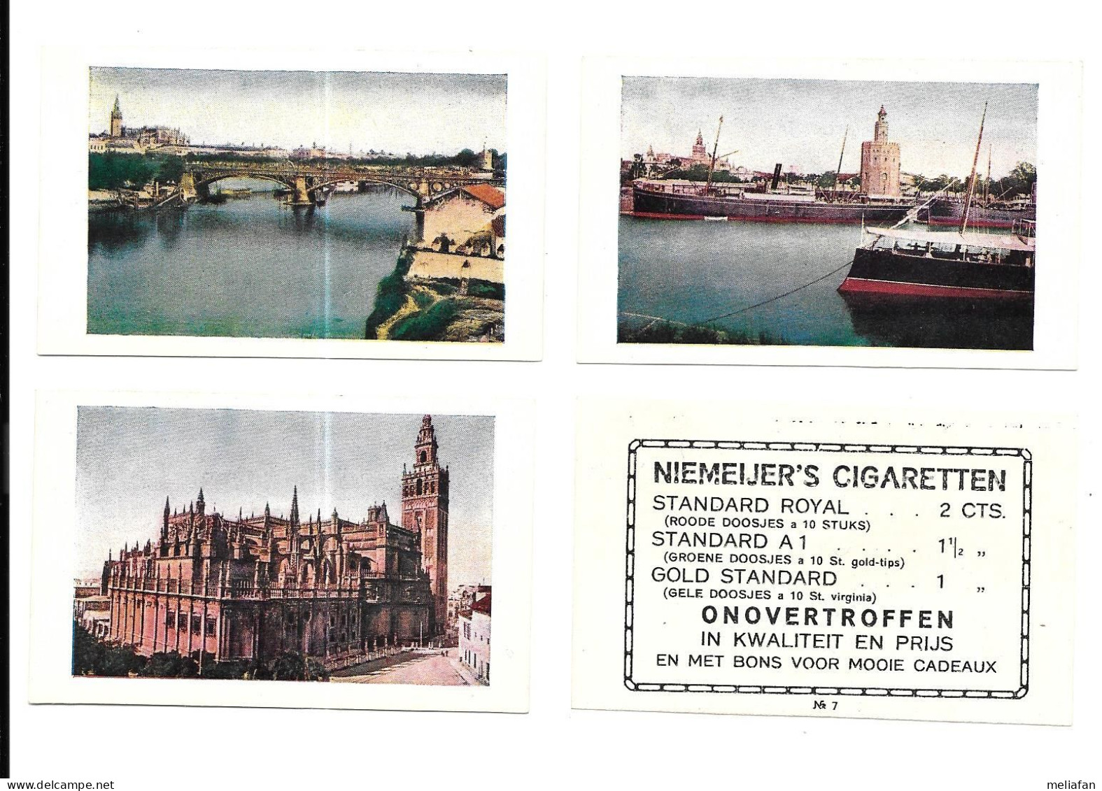 AS29 - CROMOS CIGARETTES NIEMEIJER'S - SEVILLA - Otros & Sin Clasificación