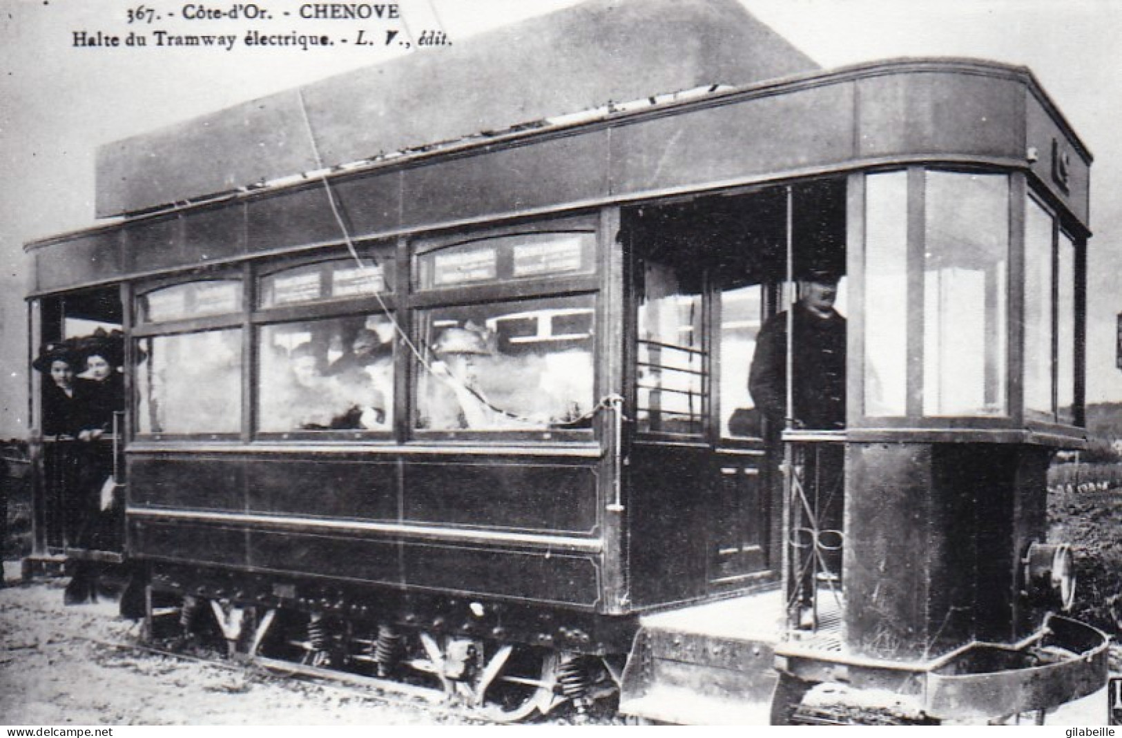 Photo - CHENOVE - Halte " Escargotier " Du Tramway Electrique - Retirage - Ohne Zuordnung