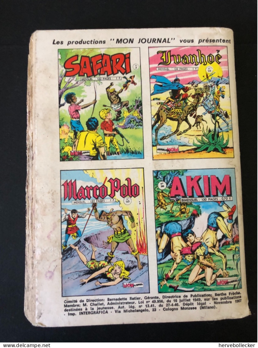 Tipi - Mon Journal - Aventure Et Voyage - N° 1 - 1967 - Other & Unclassified