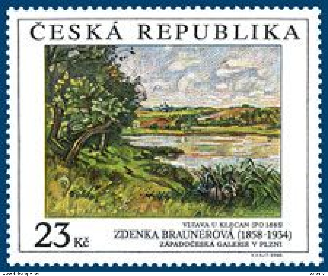 ** 578 Czech Republic Z.Braunerova, Vltava River Near Klecany 2008 - Moderni