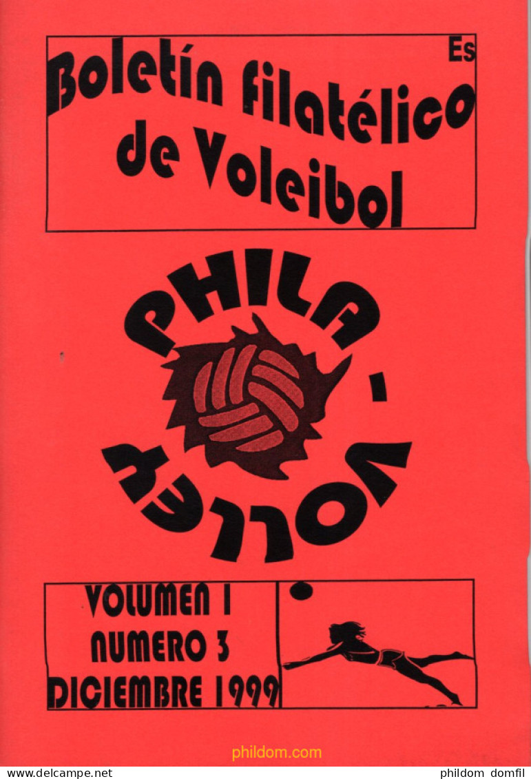 Boletín Filatélica De Voleibol Volumen 1 Numero 3 Diciembre 1999 - Topics