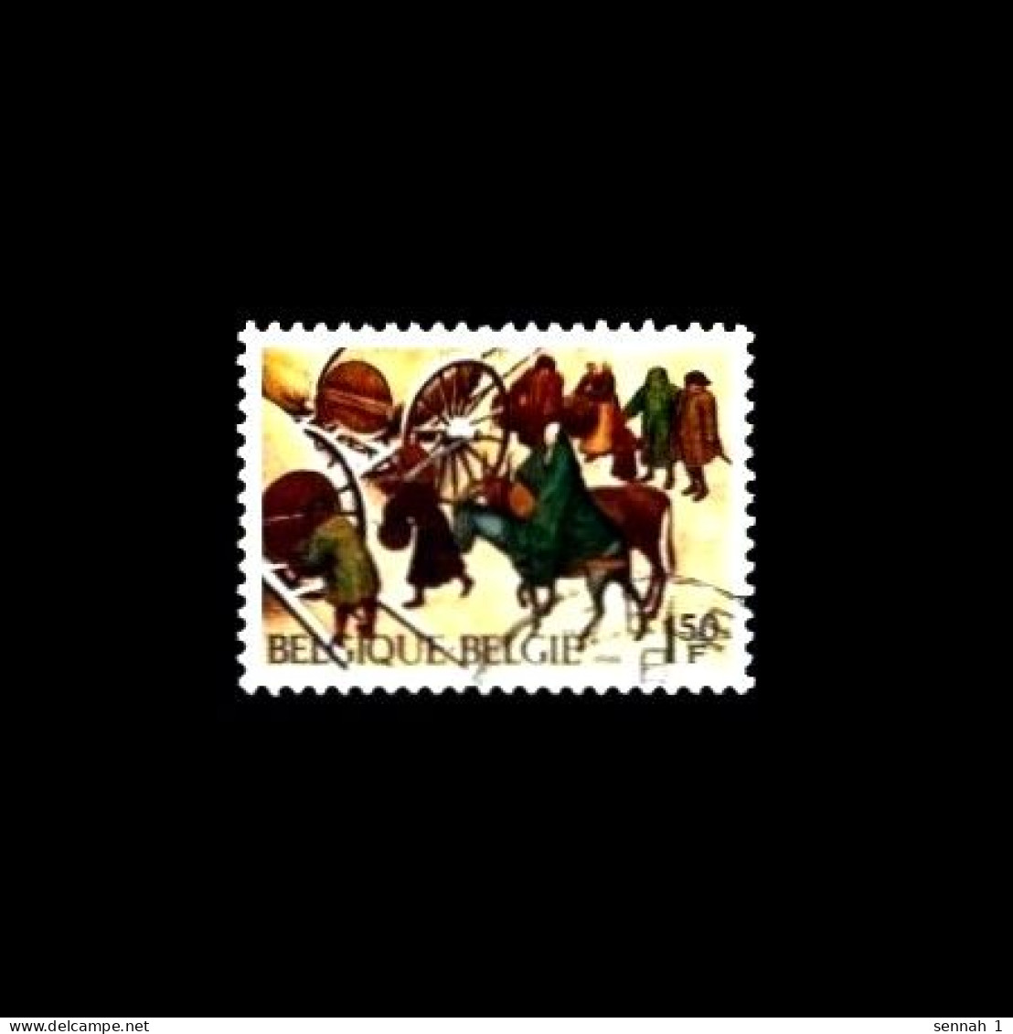 Belgien / Belgique / Belgie: 'Weihnachten – Christmas – Noël – Kerstmis – Bruegel, 1969', Mi. 1574; Yv. 1517; Sc. 732 Oo - Gebruikt