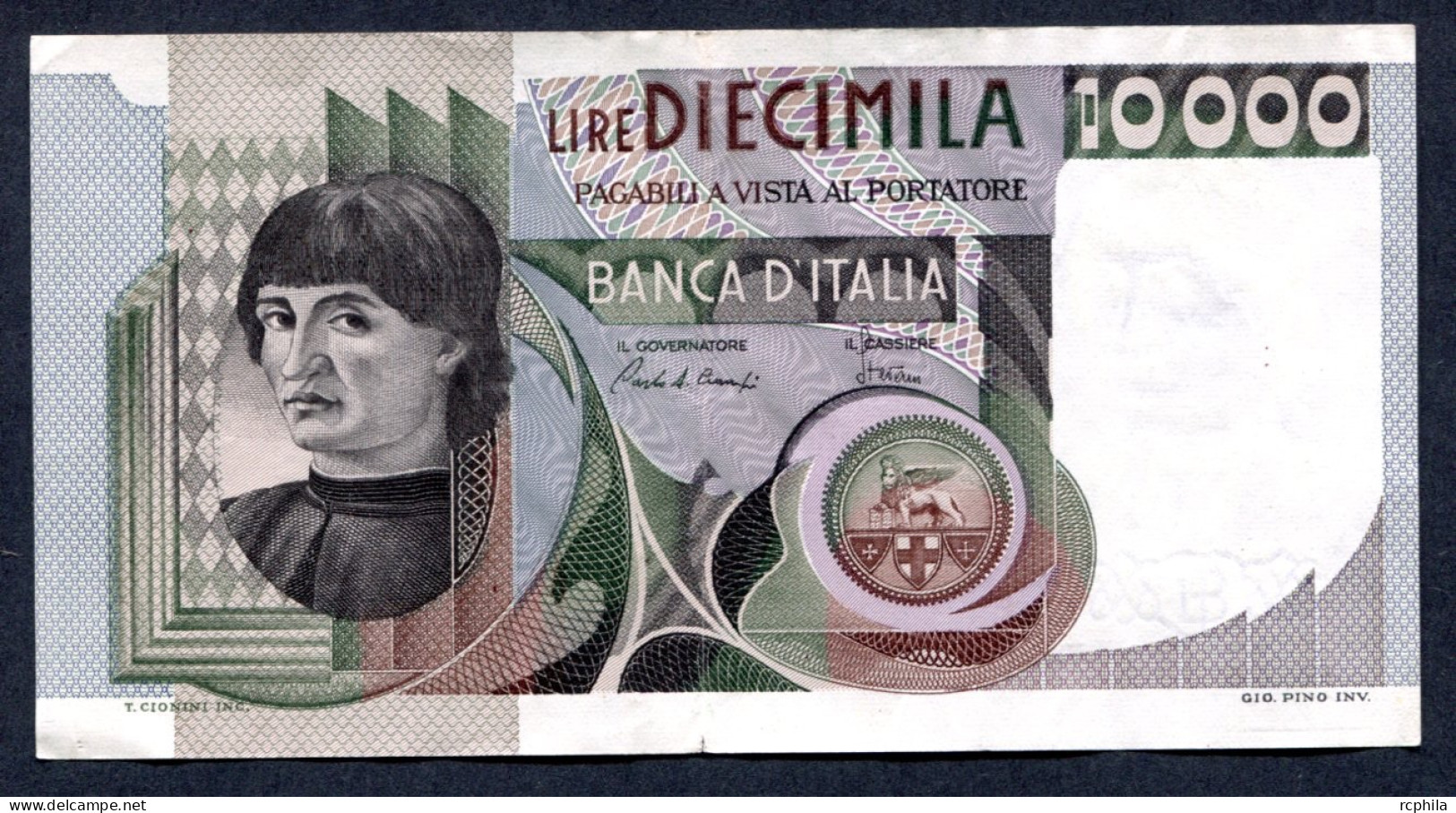 RC 27383 ITALIE BILLET DE 10000 LIRE - 10000 Liras