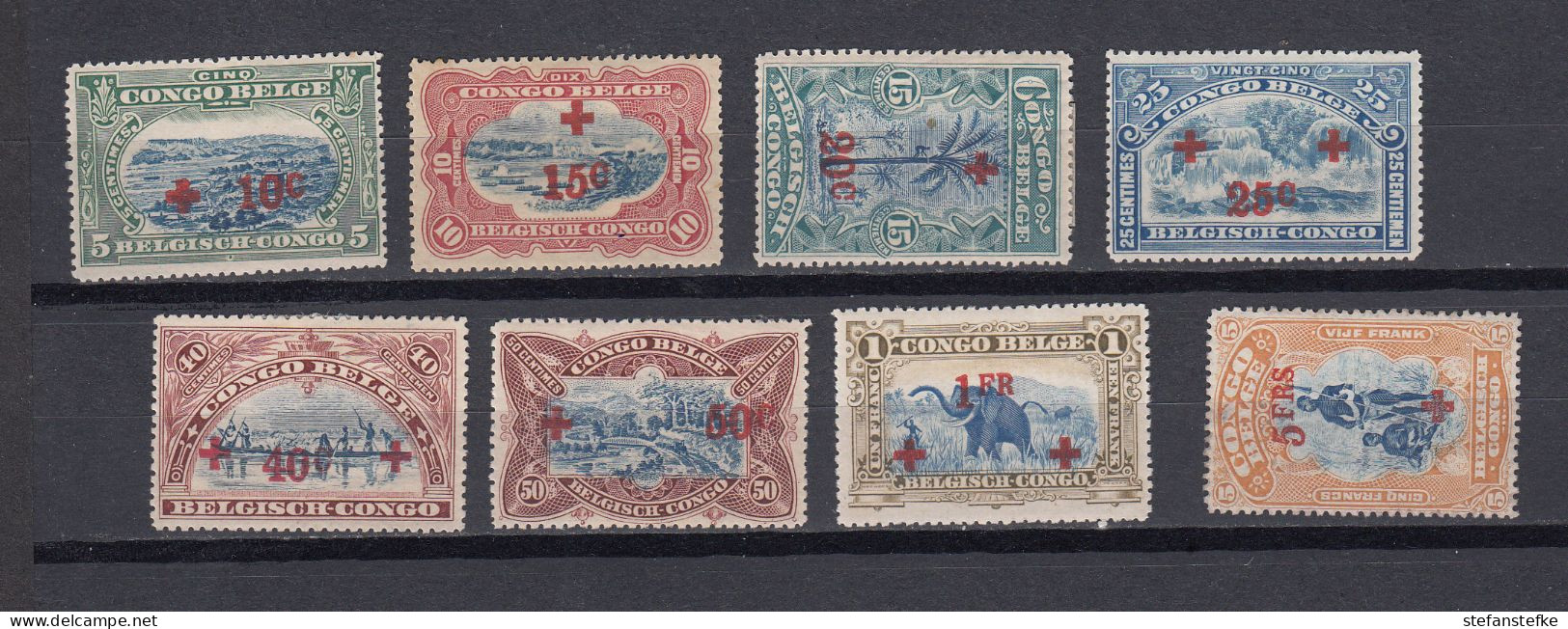 Congo Belge : Ocb Nr:  72 - 79 * MH (zie Scan) - Unused Stamps