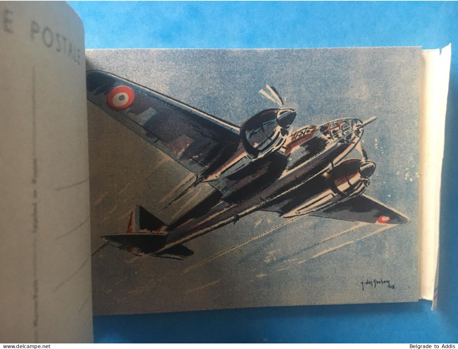 Carnet Complet De 10 CPA Carte Postale Aviation France Nos Avions Dessins De Jean Des Gachons WWII Guerre 1939 - 1945 - 1939-1945: 2nd War