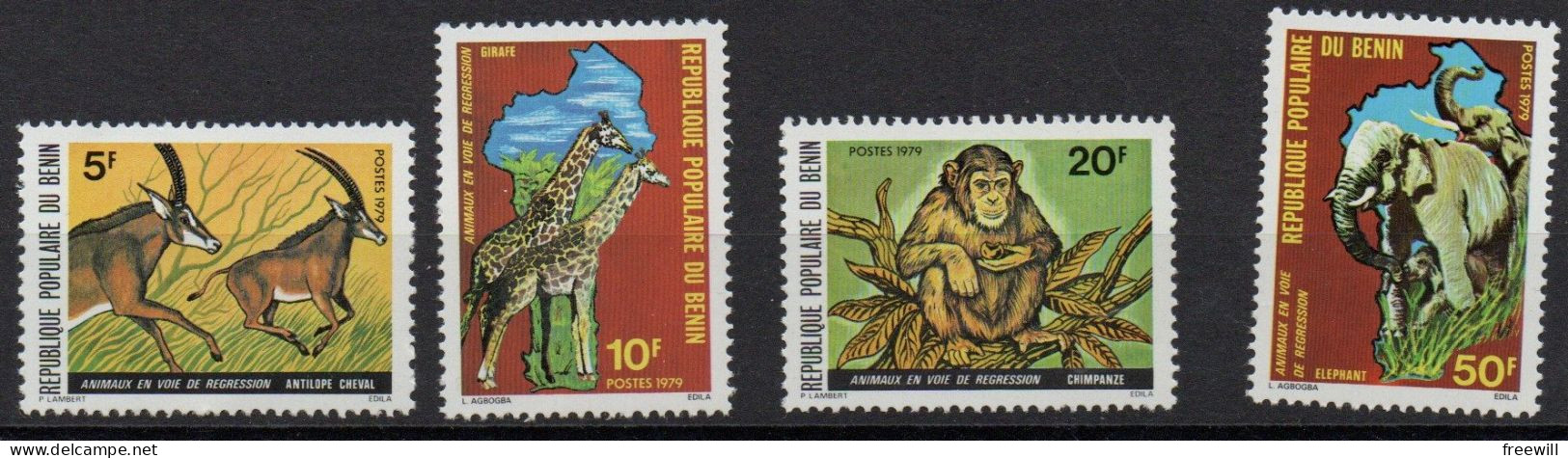 Bénin : Animaux , Animals 1979 MNH - Bénin – Dahomey (1960-...)