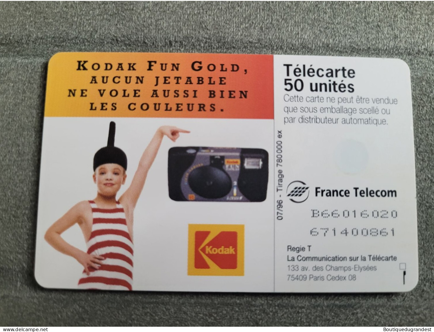 Télécarte 50 Unités Kodac - Werbung