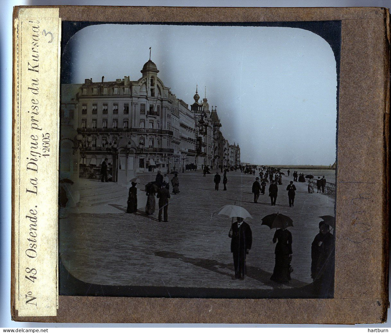 Glasplaat Belgie (10 X 8 Cm) Kursaal, Zeedijk, Hotel Royal Belge, Oostende - Ostende - Other & Unclassified