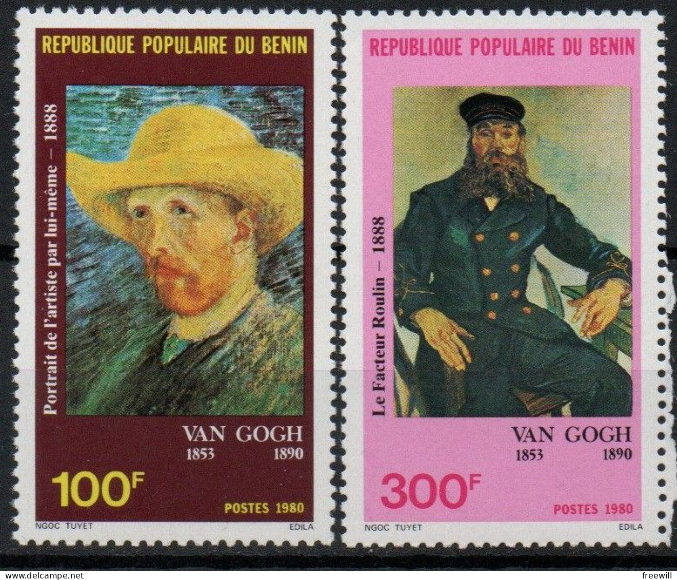 Bénin Van Gogh 1980 XXX - Benin - Dahomey (1960-...)
