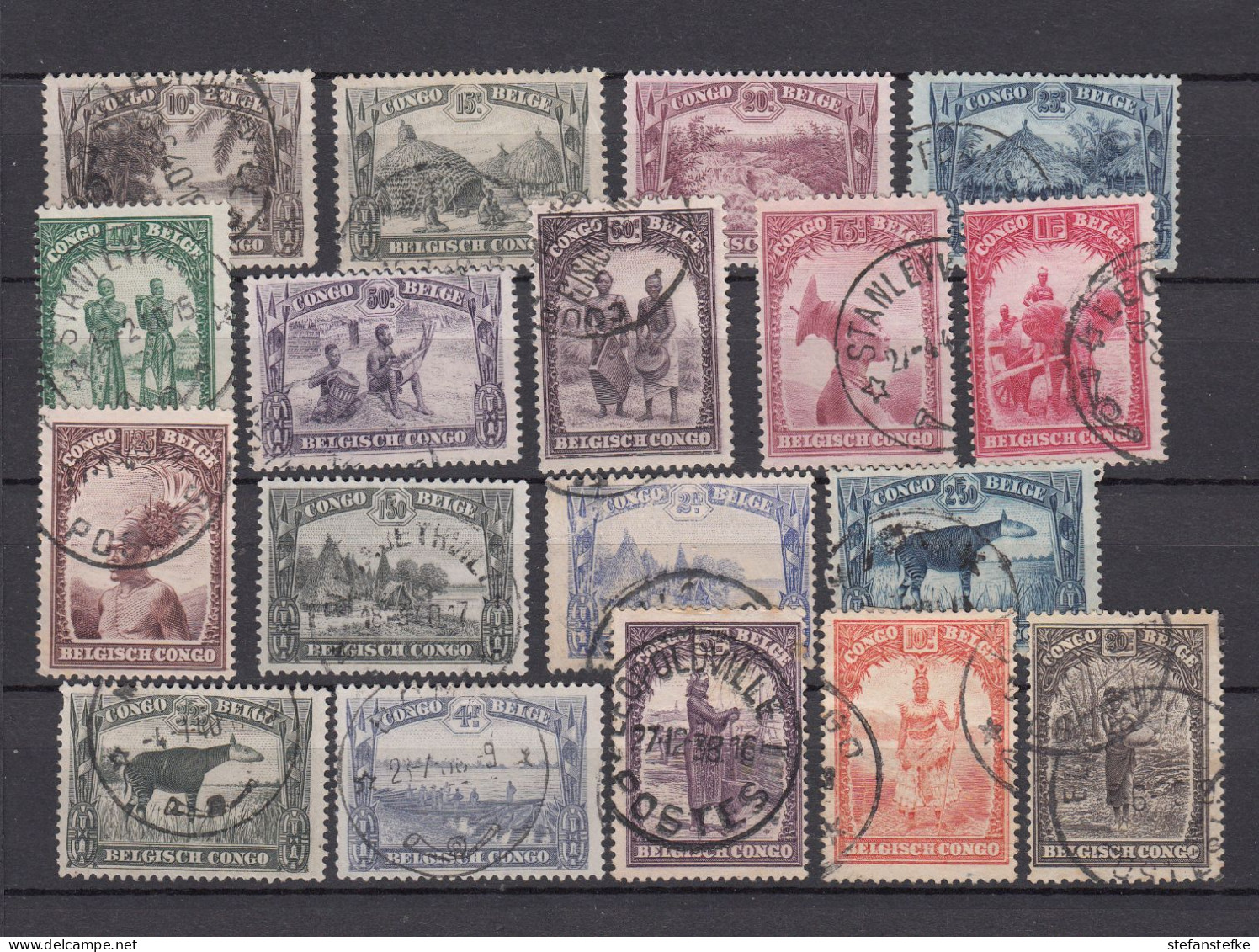 Congo Belge : Ocb Nr:  168 - 183  (zie Scan) - Used Stamps