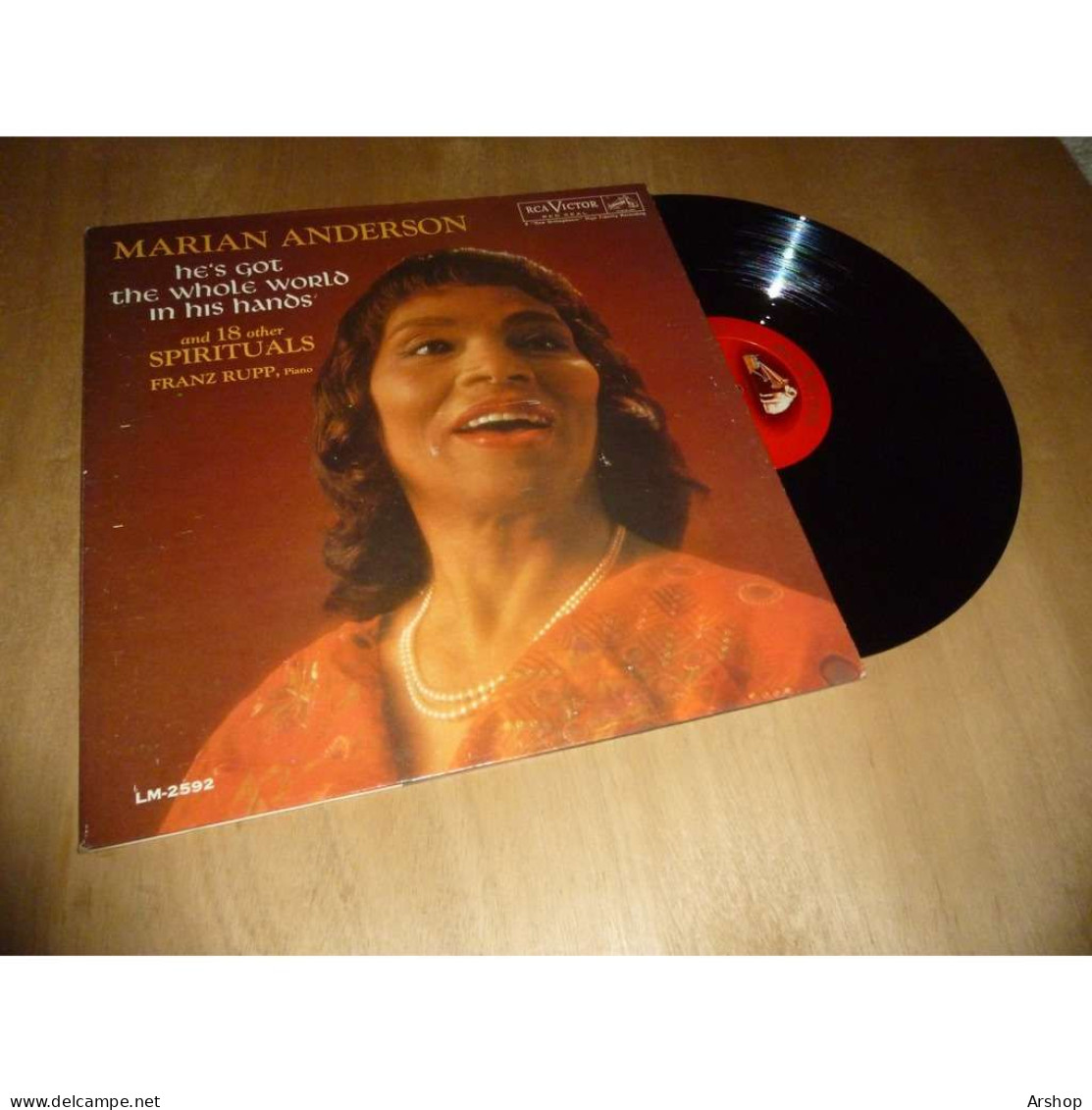 MARIAN ANDERSON Hes Got The Whole World In His Hands GOSPEL SPIRITUALS - RCA VICTOR US 1962 - Gospel En Religie