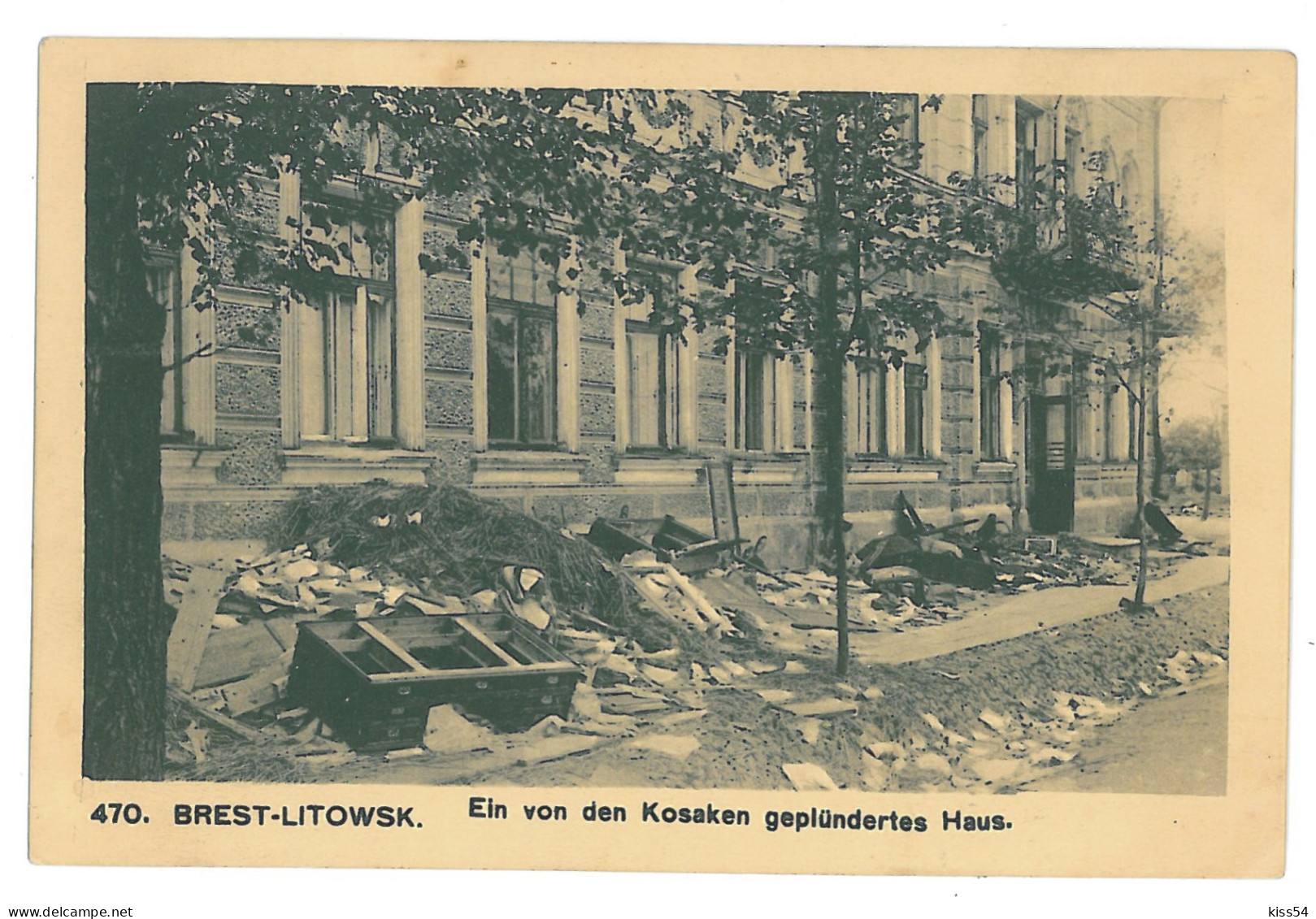 BL 38 - 15210 BREST LITOWSK, Cossacks House, Belarus - Old Postcard, CENSOR - Used - 1916 - Weißrussland