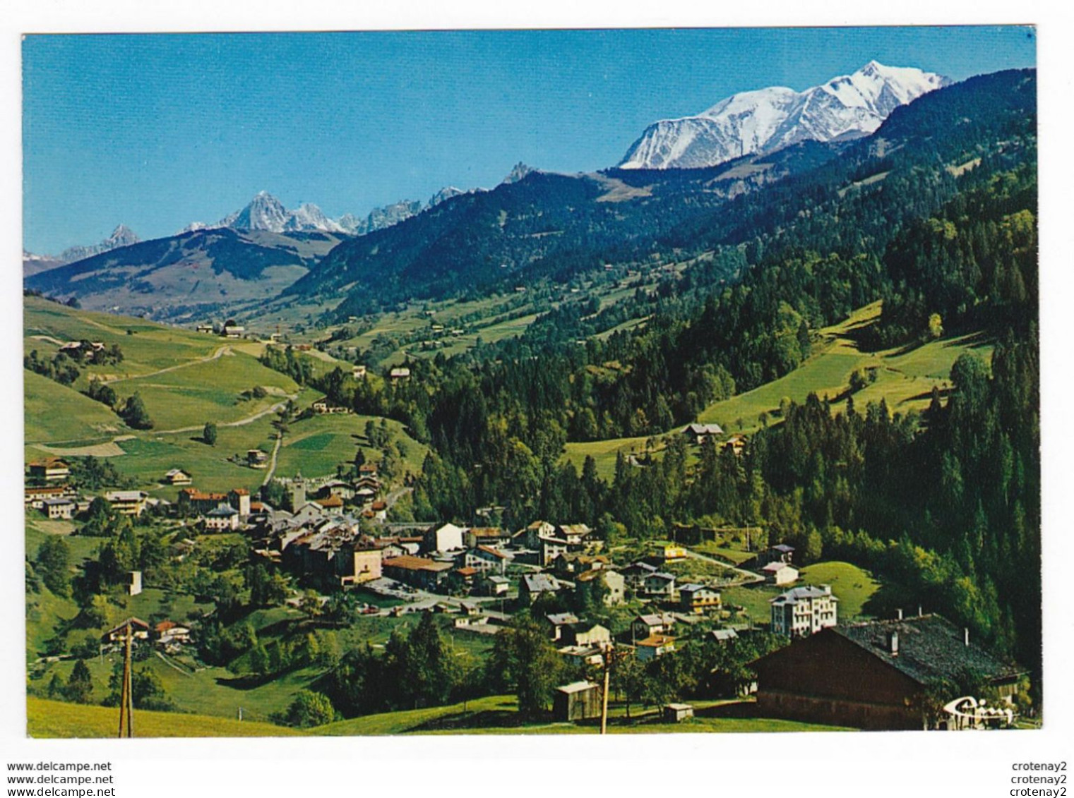 73 FLUMET Entre Ugine Et Praz Sur Arly Vue Générale Et Mont Blanc VOIR DOS - Ugine