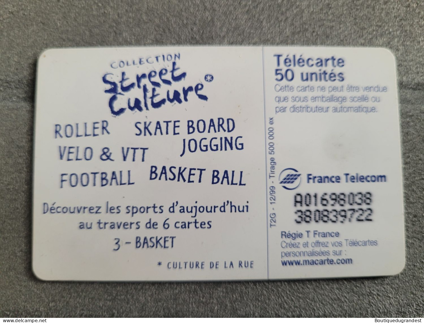 Télécarte 50 Unités Basket - Deportes