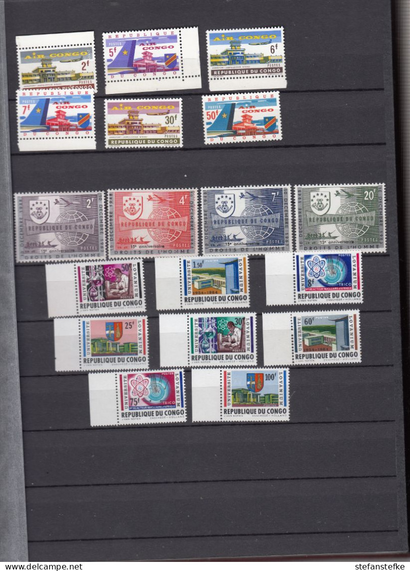 Congo Belge : Ocb Nr:  514 - 531 ** MNH  (zie Scan) - Unused Stamps