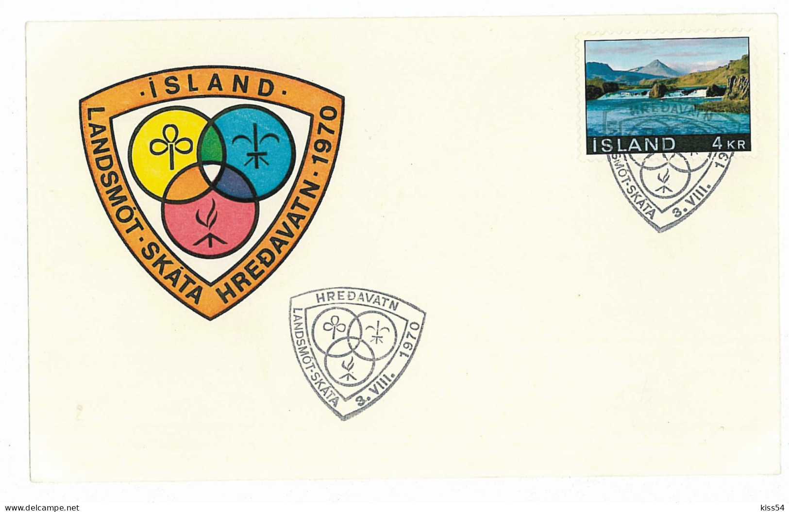 SC 28 - 816 ISLAND, Scout - Cover - Used - 1970 - Lettres & Documents
