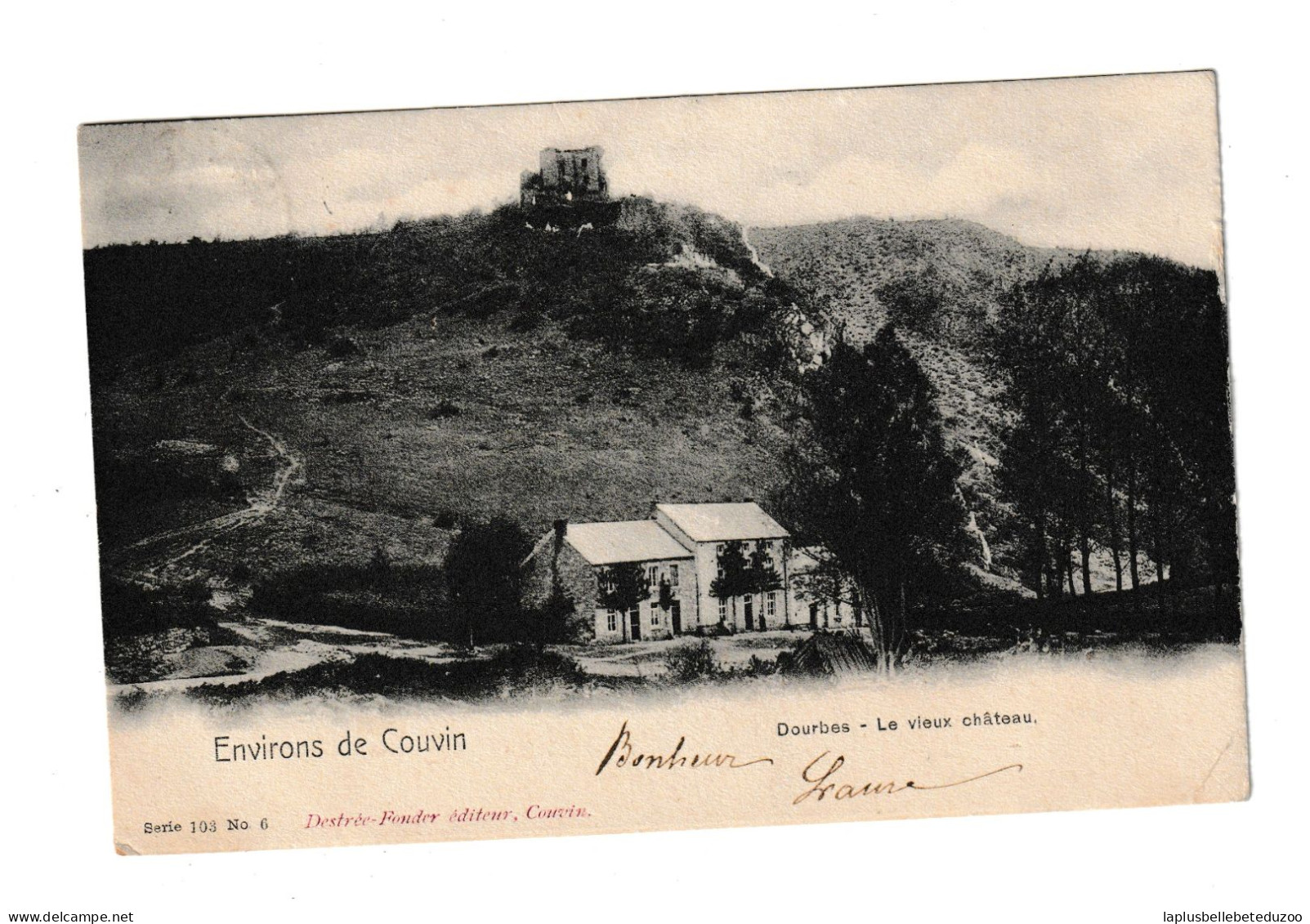 CPA - BELGIQUE - NAMUR - COUVIN Environs - DOURBES - Le Vieux Château - 1902 - Couvin