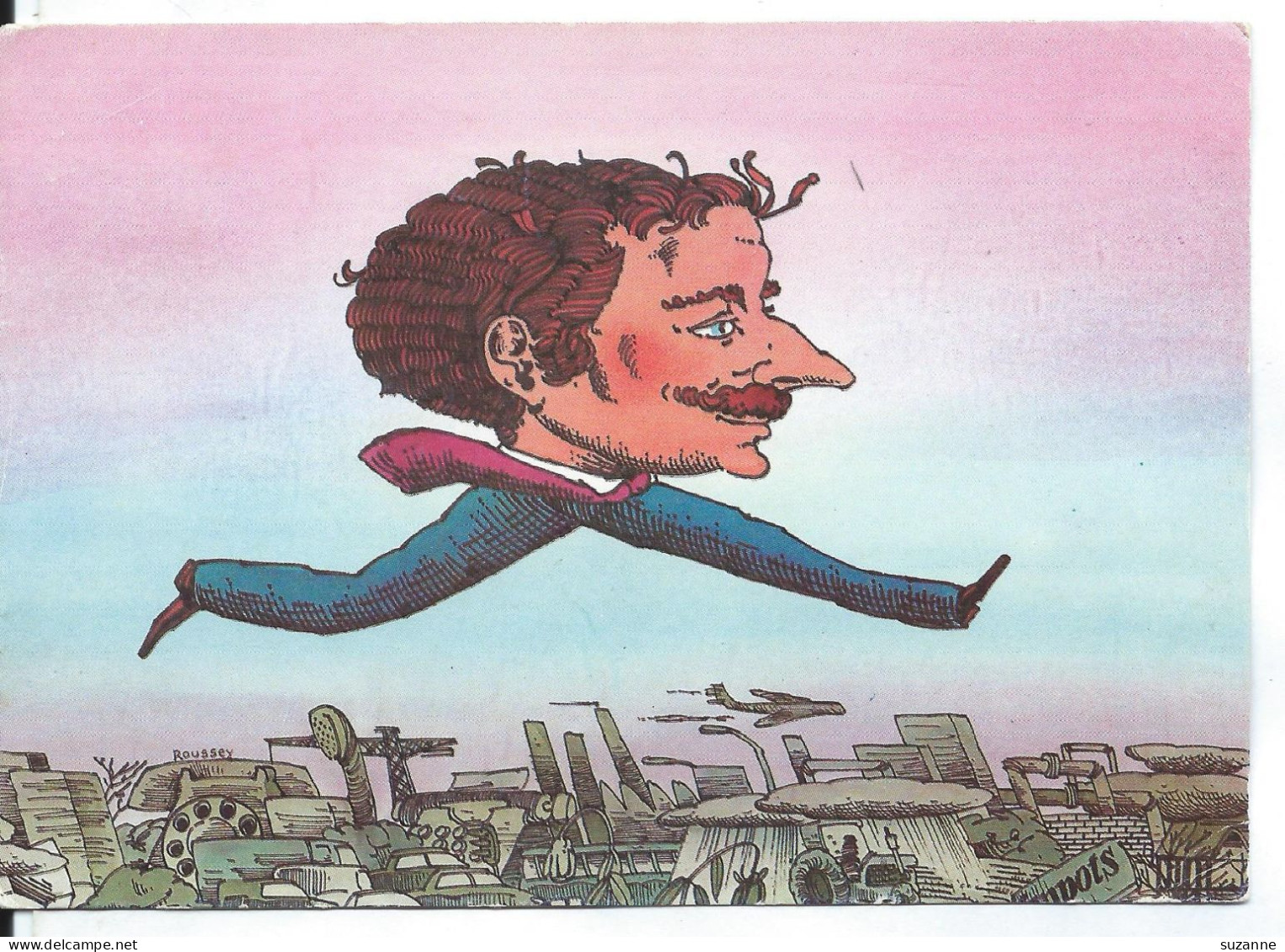 Illustrateur André ROUSSEY - L'Homme  Du XXe Siècle - Années 80 - Arpajon Sur Cere
