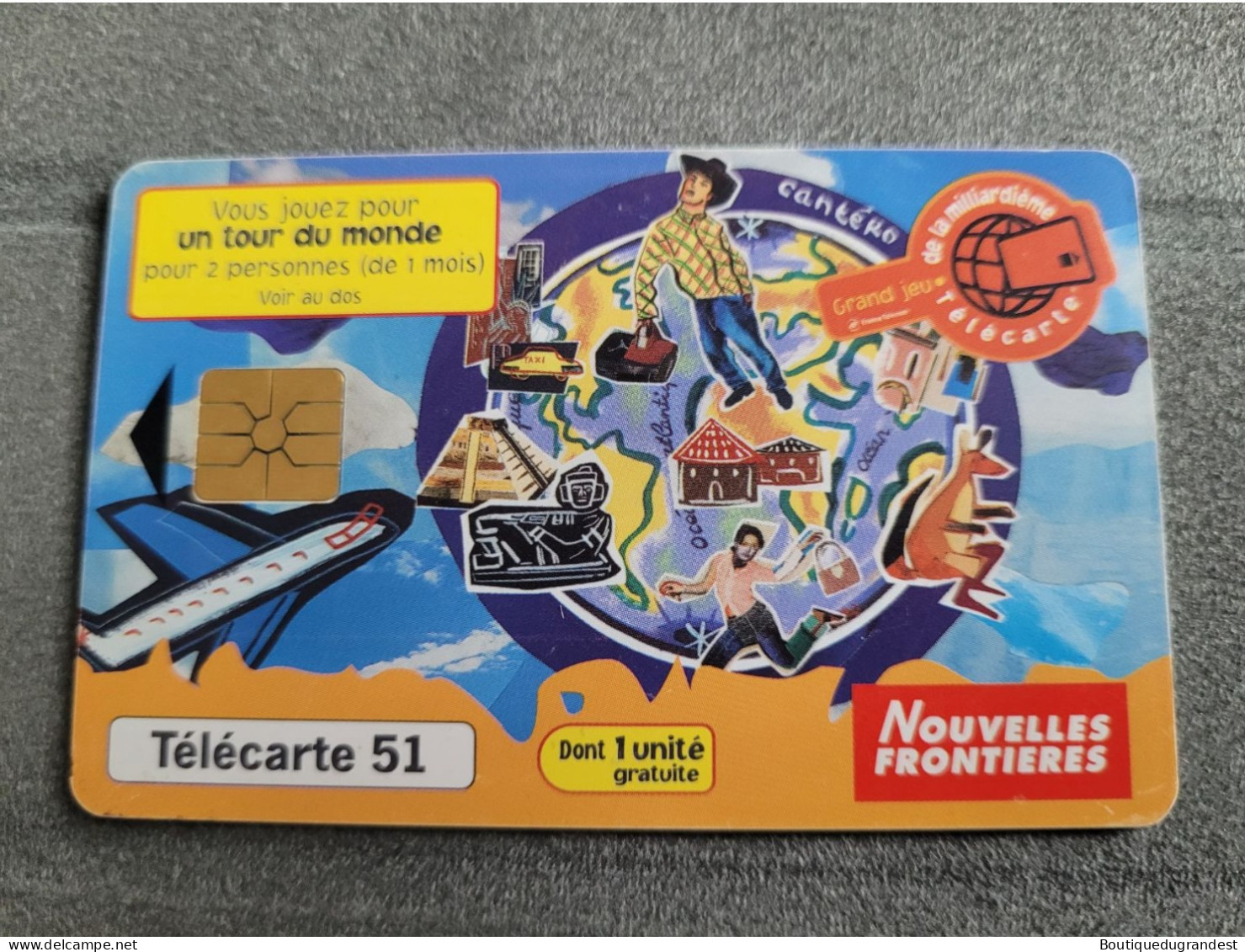 Télécarte 51 Unités Nouvelle Frontières - Advertising