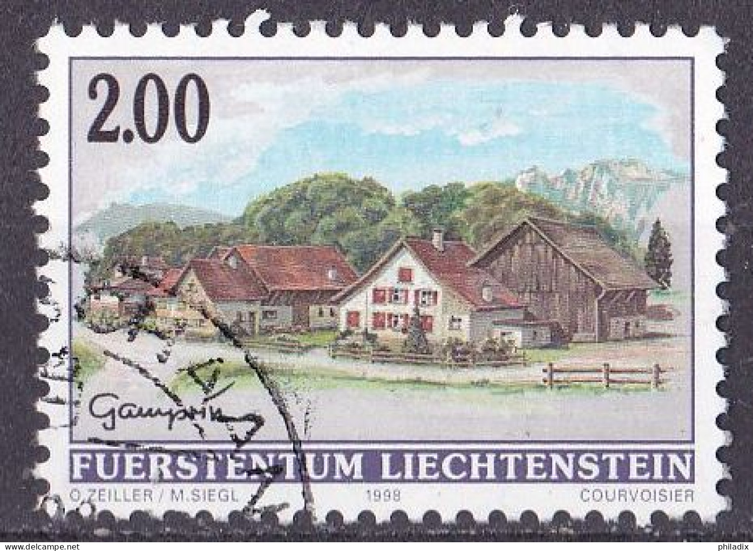 # Liechtenstein Marke Von 1998 O/used (A5-4) - Used Stamps