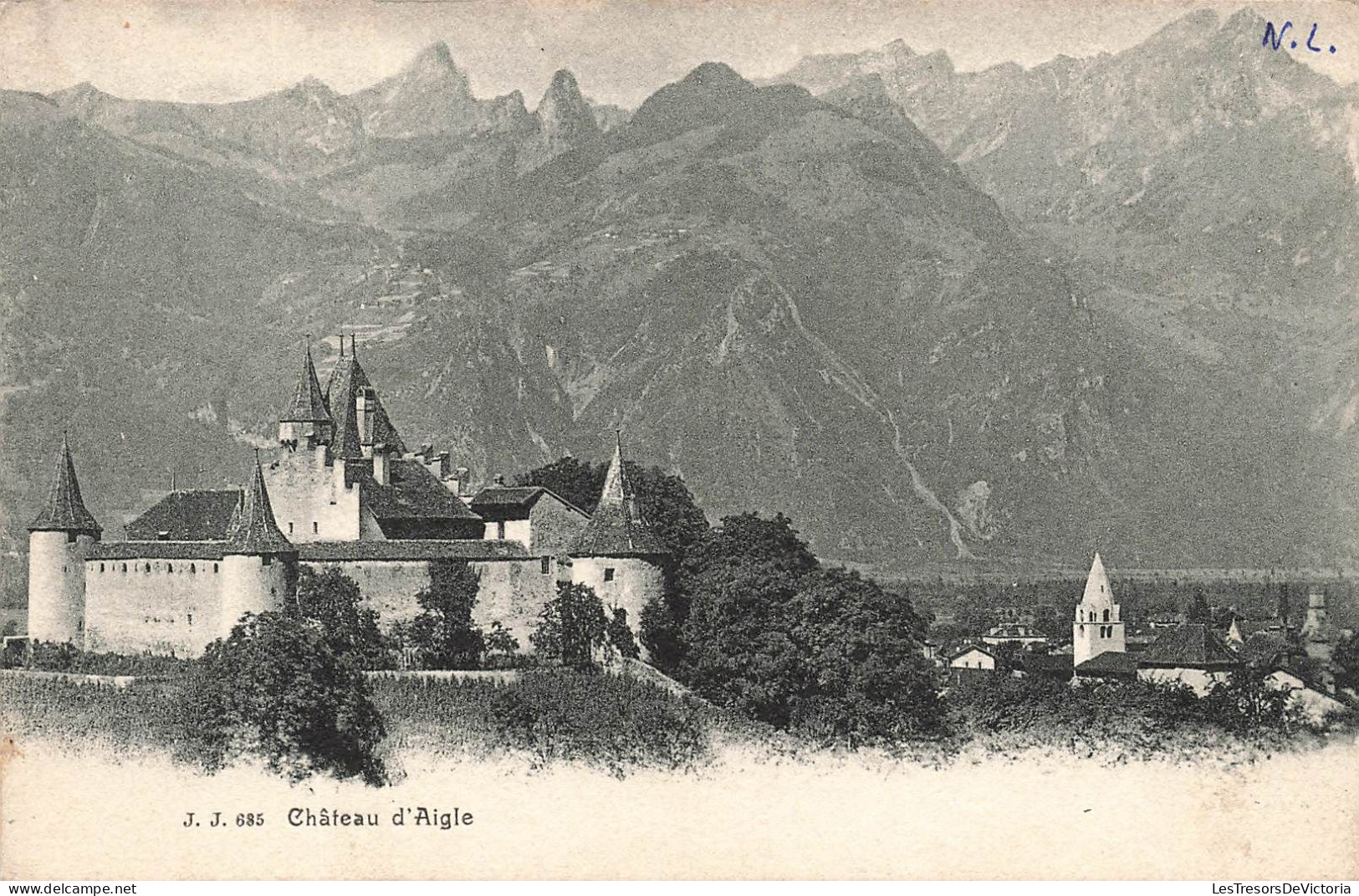 SUISSE - Aigle - Le Château D'Aigle - Carte Postale Ancienne - Aigle