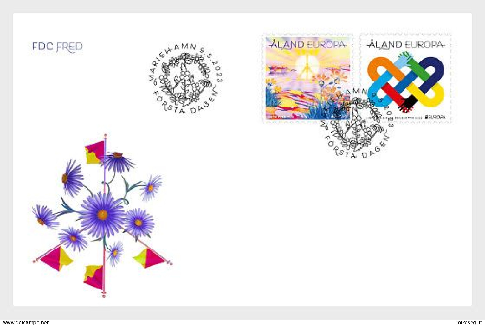 Europa 2023 - Aland - Paix Peace Frieden - FDC (fortes Valeurs 5,60€ + Port) - 2023