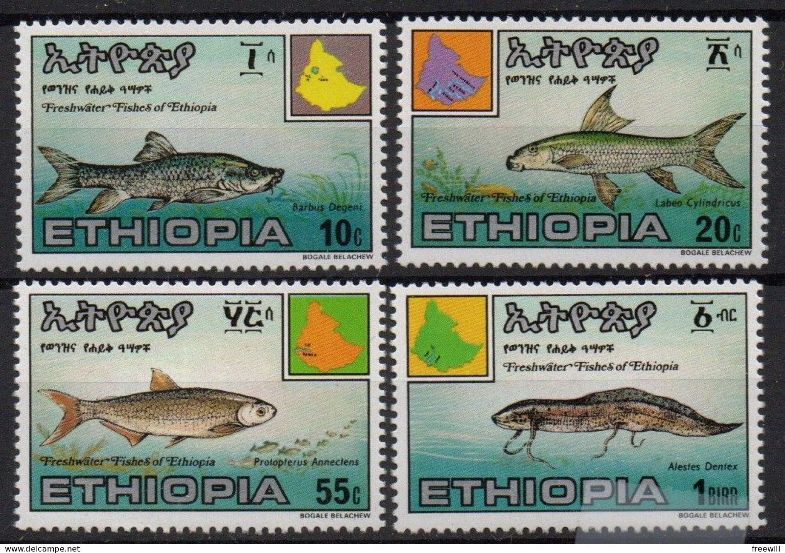 Ethiopie Poissons-Vissen- Fishes XXX 1985 - Ethiopie