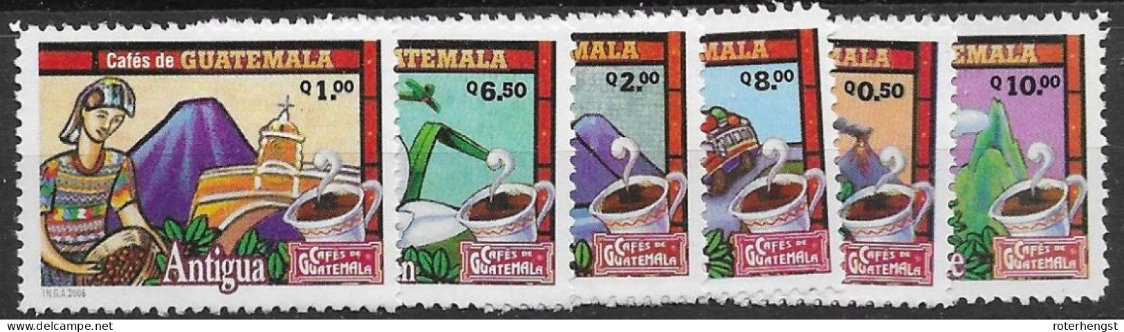 Guatemala Mnh ** Very Good Coffee Set 2006 - Guatemala