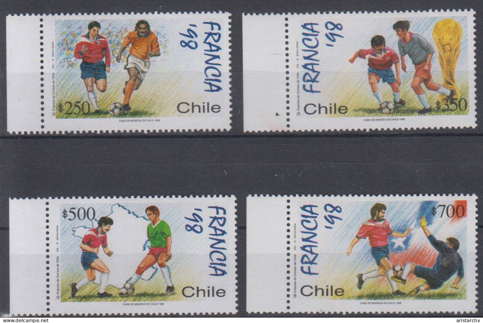 CHILE 1998 FOOTBALL WORLD CUP - 1998 – Frankreich