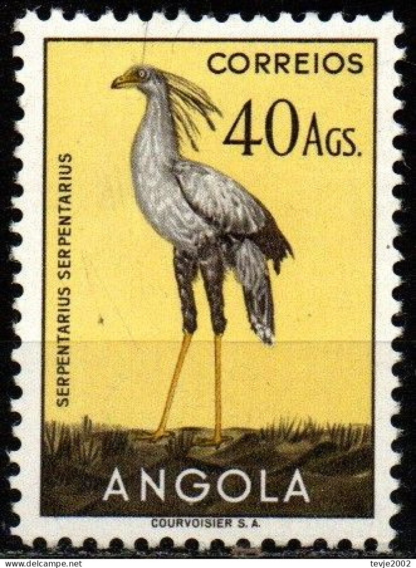 Angola 1951 - Mi.Nr. 361 - Postfrisch MNH - Vögel Birds Sekretär Secretarybird - Eagles & Birds Of Prey