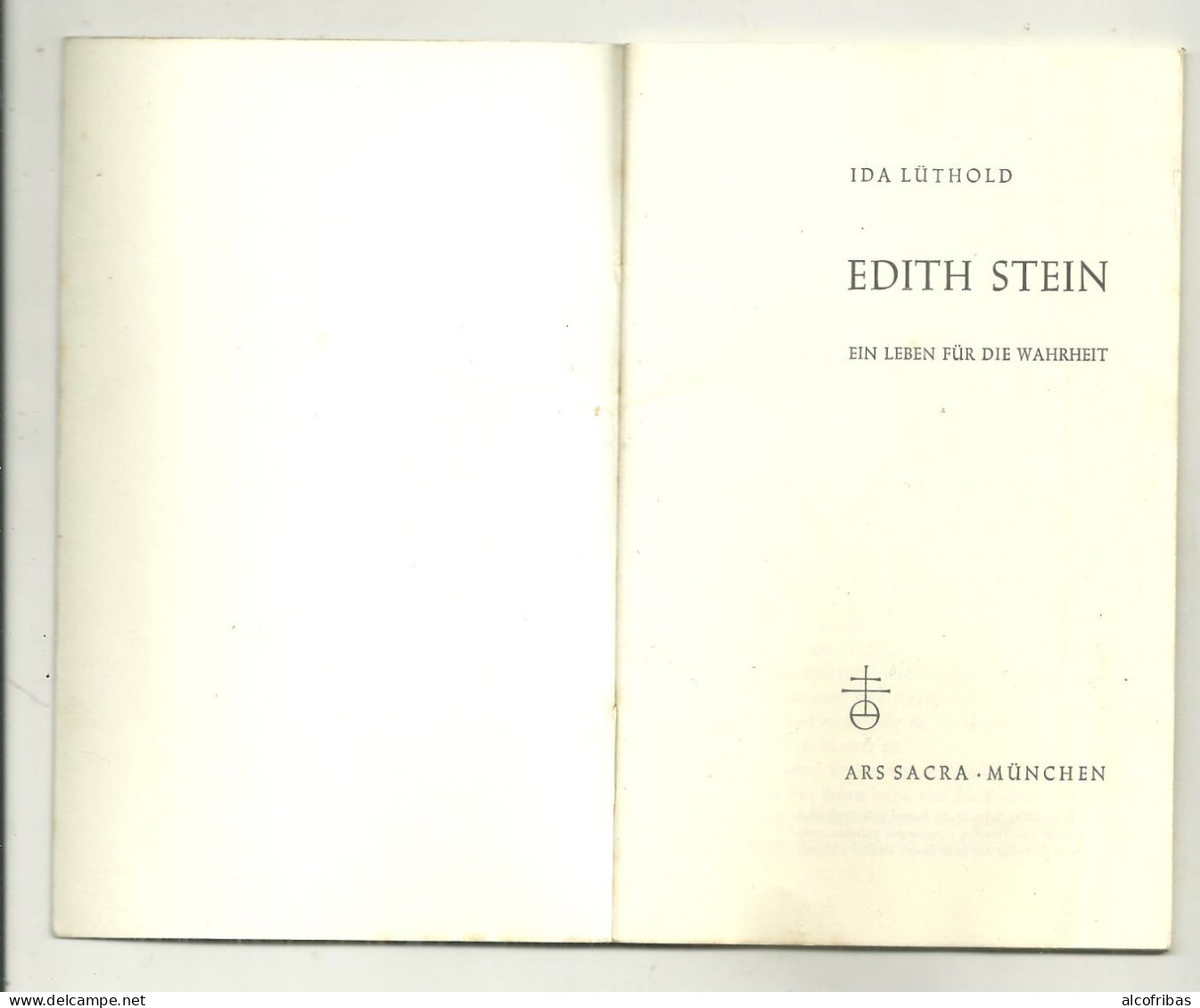 Petit Livret Edith Stein De Ida Luthold  Ars Sacra Munchen Munich 1960 Religion Culte Deportation - Cristianesimo