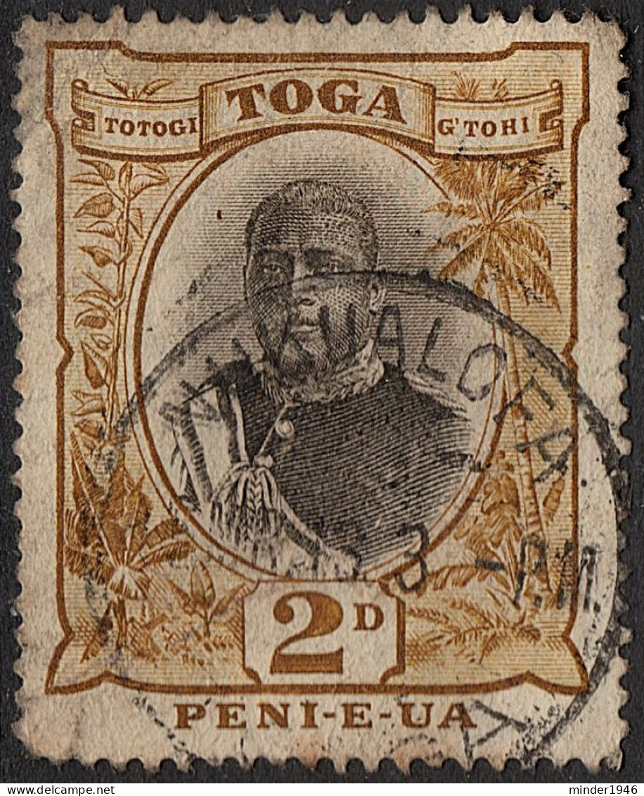 TONGA 1897 2d Grey & Bistre Die II SG42b FU - Tonga (...-1970)