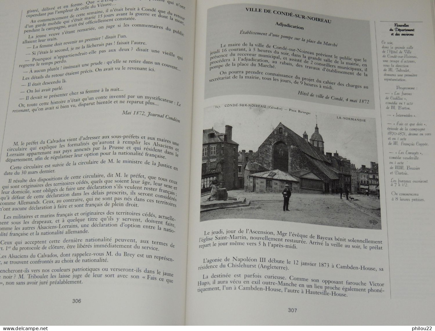 NORMANDIE  CALVADOS ‎ ‎Histoire De Condé-sur-Noireau.  Tomes 1 Et 2 - Normandië