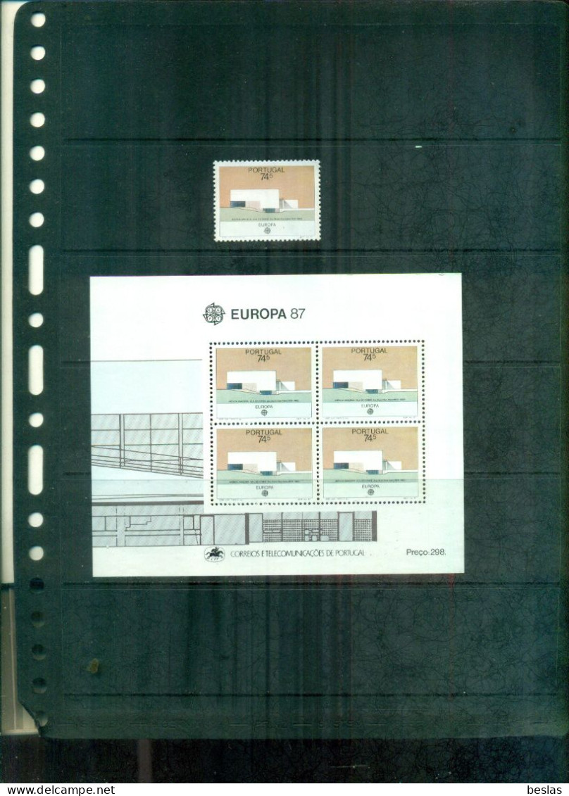 PORTUGAL EUROPA 87 1 VAL + BF NEUFS A  PARTIR DE 1,50 EUROS - Nuevos